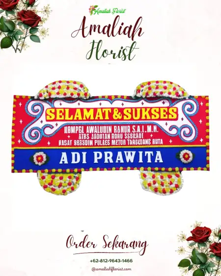 Papan Bunga Ucapan Selamat Warkar