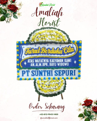 Papan Bunga Duka di Warkar