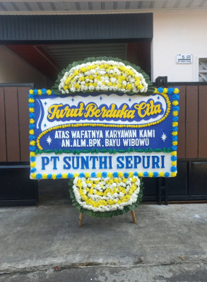 Papan Bunga Duka di Warkar